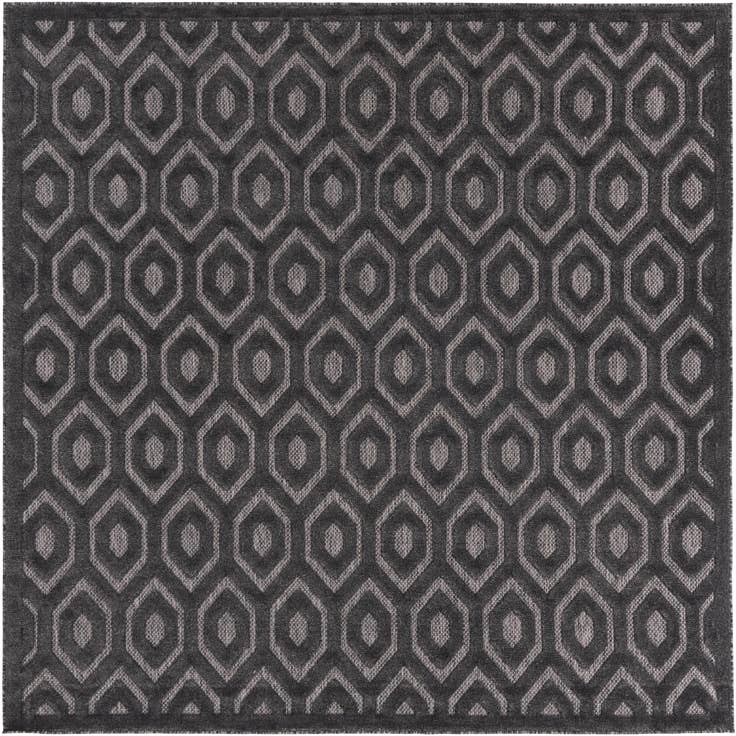 Detail image of 7' 10 x 7' 10 Easy-Clean Trellis Textured Indoor / Outdoor Square Rug