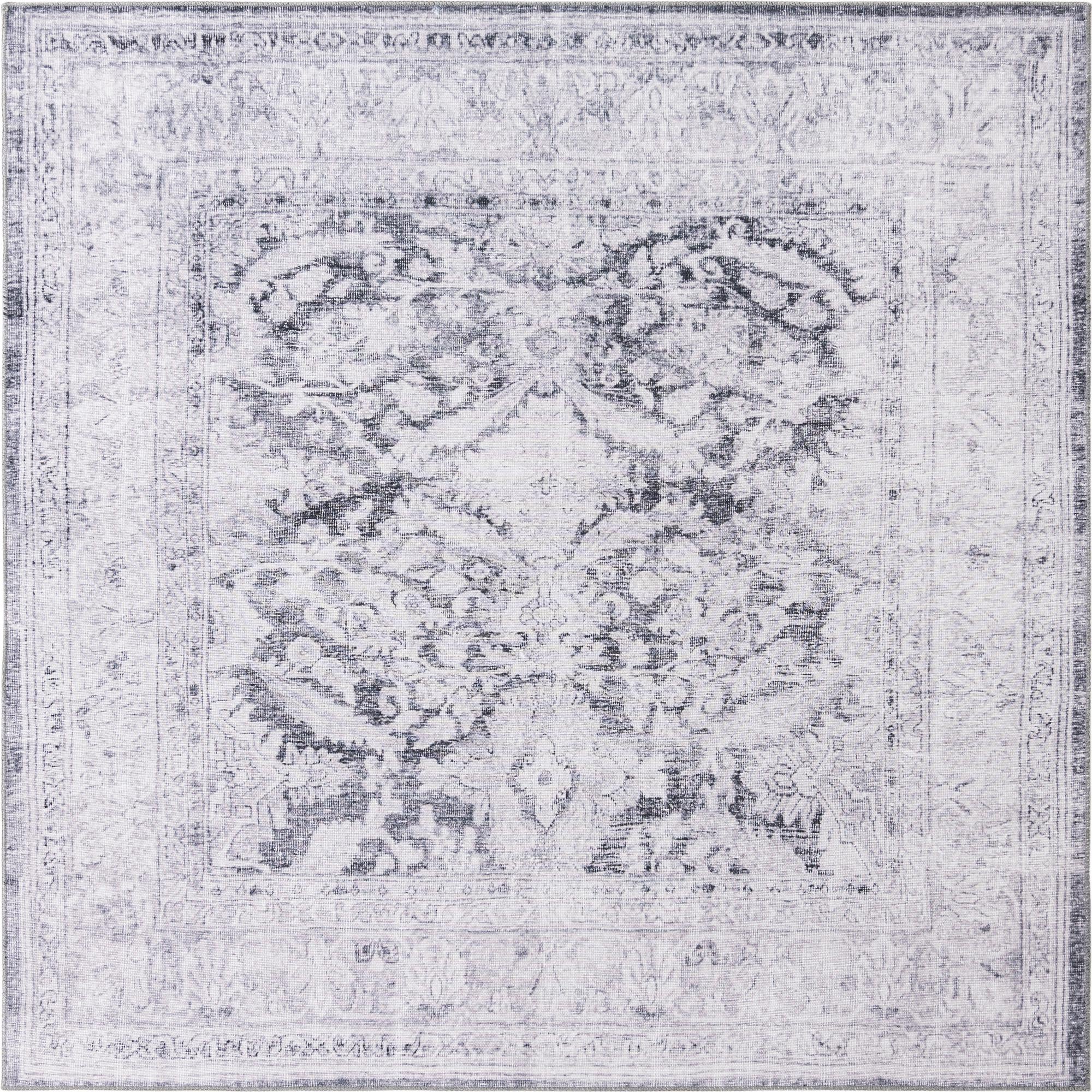 7' 6 x 7' 6 Washable Timeless Square Rug