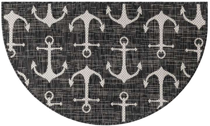 2' 2 x 3' 7 Easy-Clean Coastal Indoor / Outdoor Hearth Rug