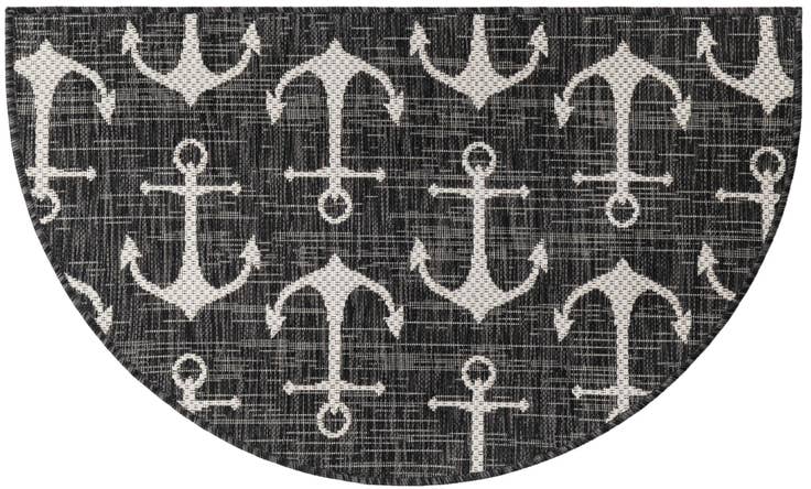 Detail image of 2' 2 x 3' 7 Easy-Clean Coastal Indoor / Outdoor Hearth Rug