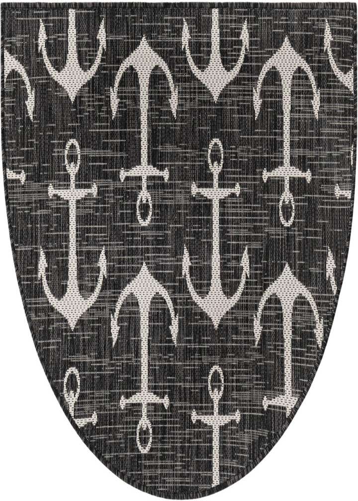 2' 7 x 4' Easy-Clean Coastal Indoor / Outdoor Hearth Rug