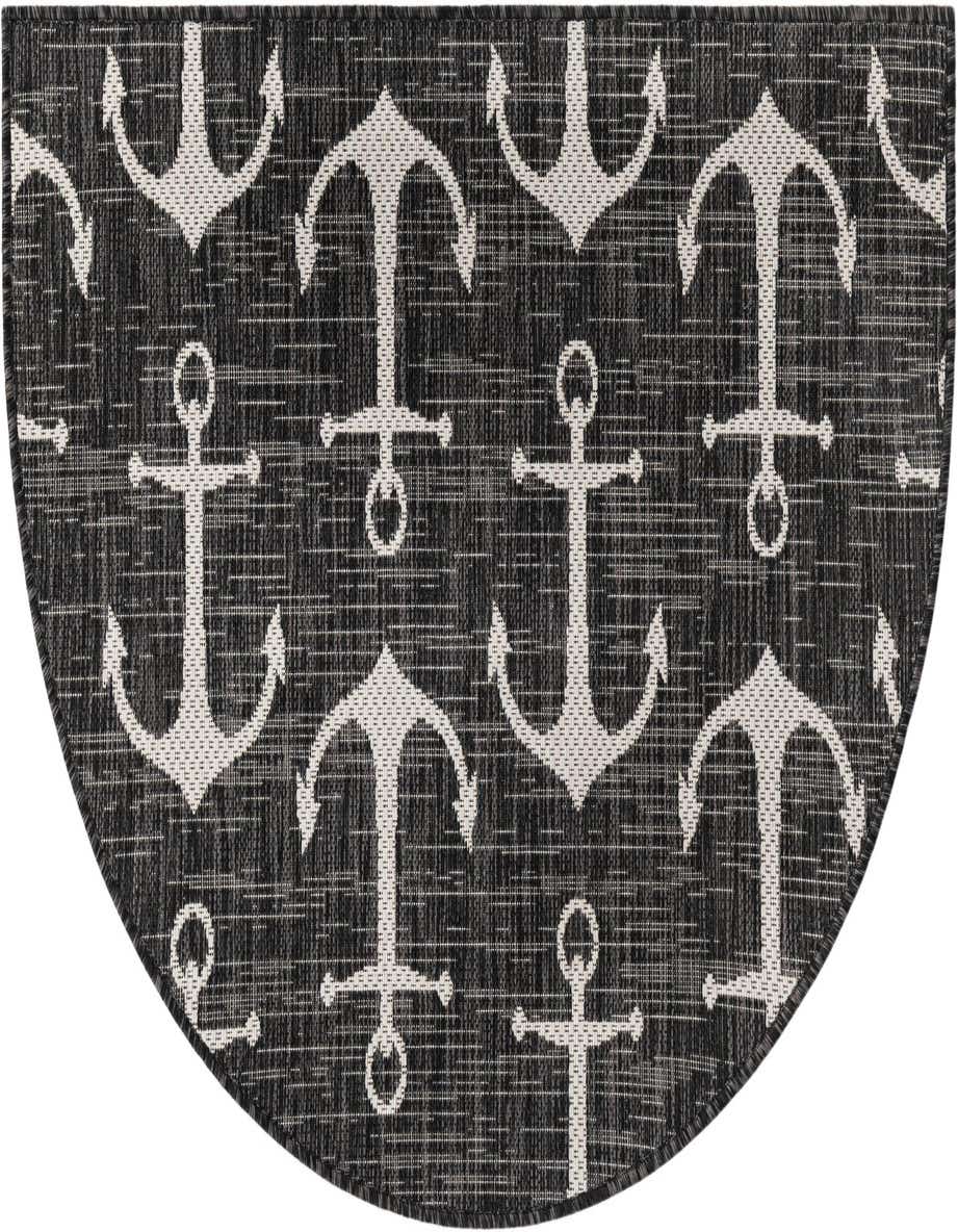 2' 7 x 4' Easy-Clean Coastal Indoor / Outdoor Hearth Rug
