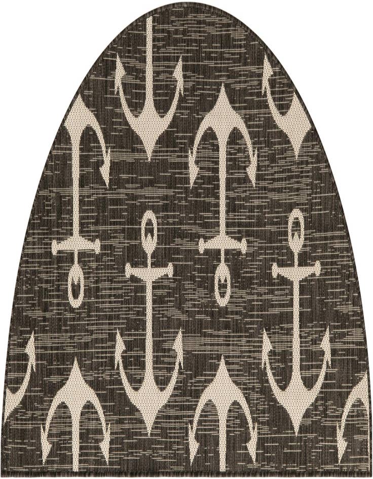 Detail image of 3' x 6' Easy-Clean Coastal Indoor / Outdoor Hearth Rug