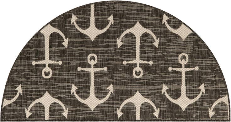 Detail image of 3' x 6' Easy-Clean Coastal Indoor / Outdoor Hearth Rug