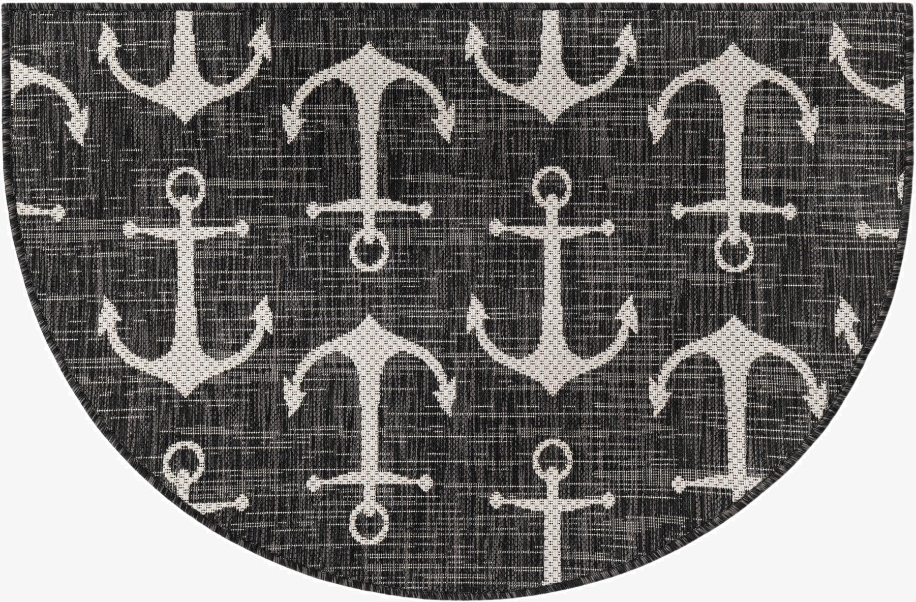 2' 7 x 4'  Washable Coastal Indoor / Outdoor Hearth Rug