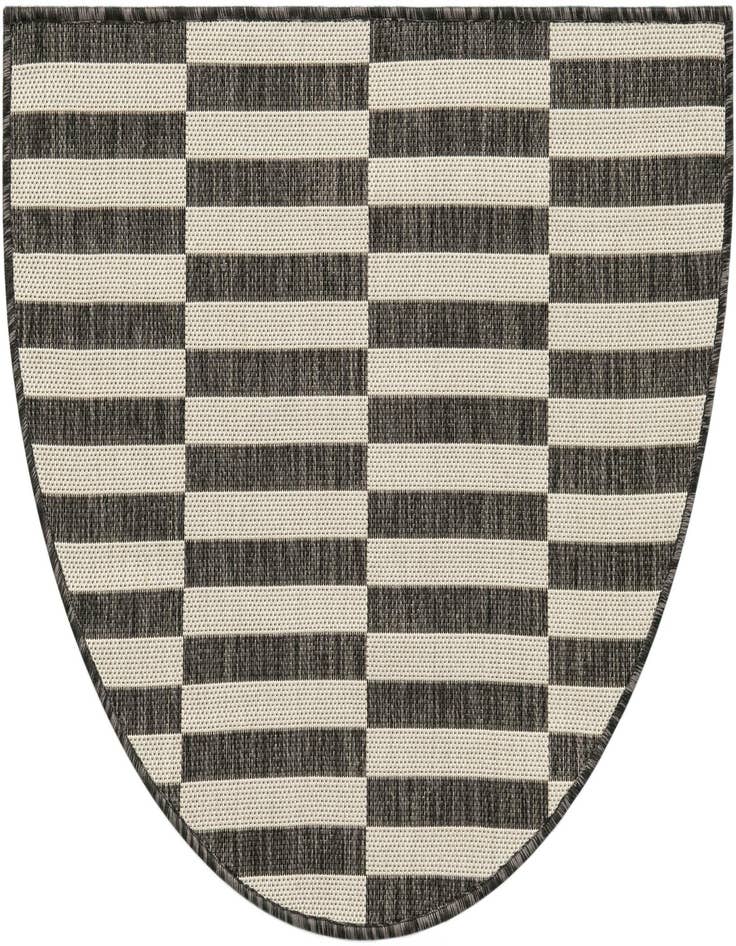 Detail image of 2' 2 x 3' 7 Easy-Clean Ribbon Indoor / Outdoor Hearth Rug