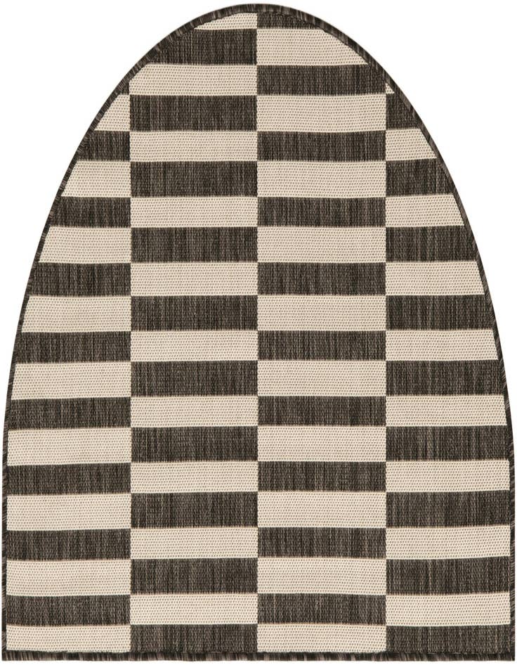 Detail image of 2' 7 x 4' Easy-Clean Ribbon Indoor / Outdoor Hearth Rug