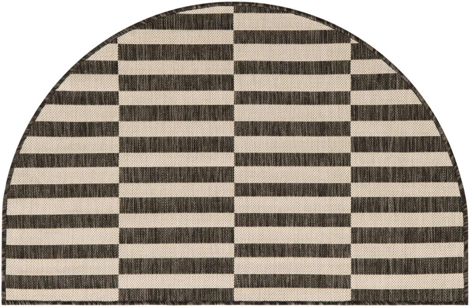 2' 7 x 4' Easy-Clean Ribbon Indoor / Outdoor Hearth Rug
