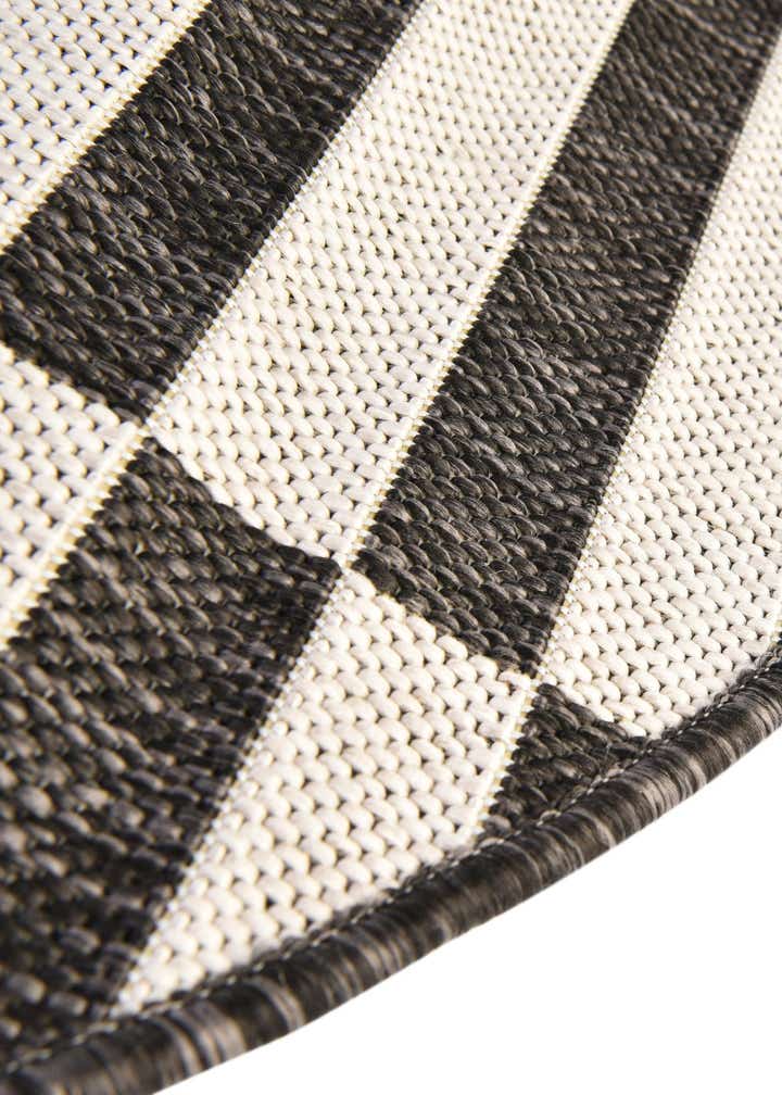 2' 2 x 3' 7 Easy-Clean Striped Indoor / Outdoor Hearth Rug