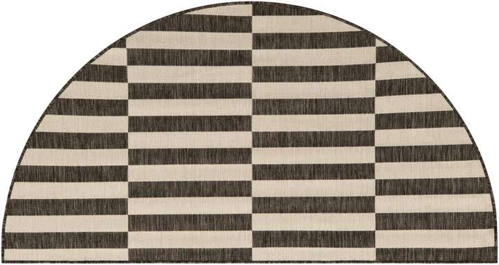 3' x 6' Easy-Clean Striped Indoor / Outdoor Hearth Rug