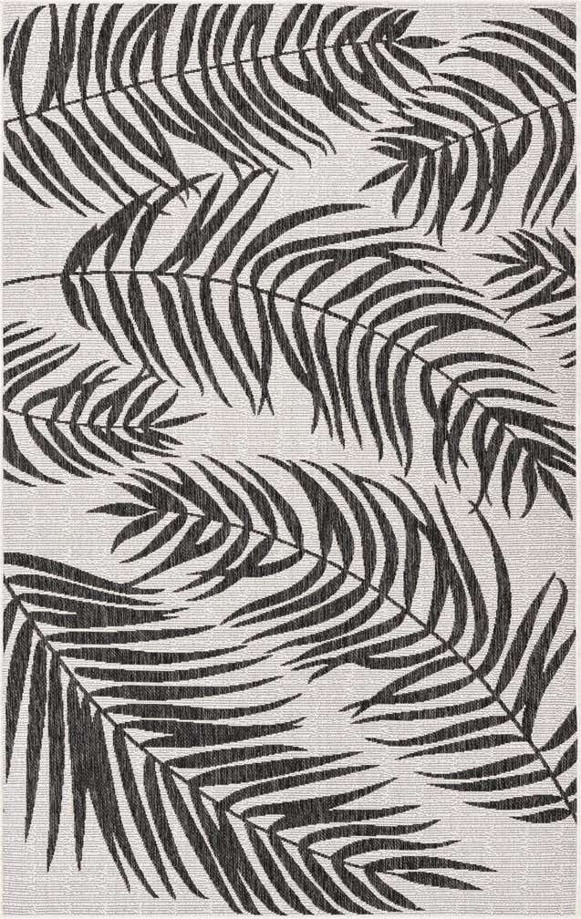 5' 3 x 8' Easy-Clean Botanical Indoor / Outdoor Rug