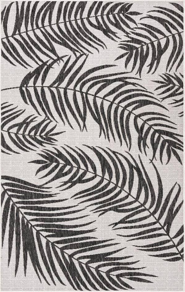 Detail image of 5' 3 x 8' Easy-Clean Botanical Indoor / Outdoor Rug