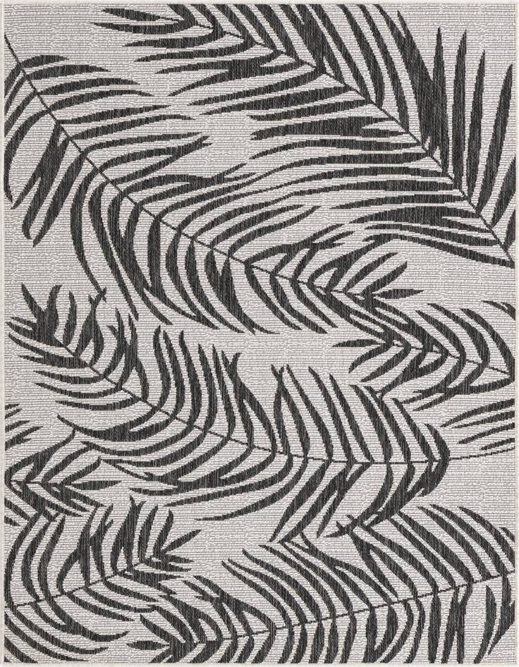 Detail image of 4' x 6' Easy-Clean Botanical Indoor / Outdoor Rug