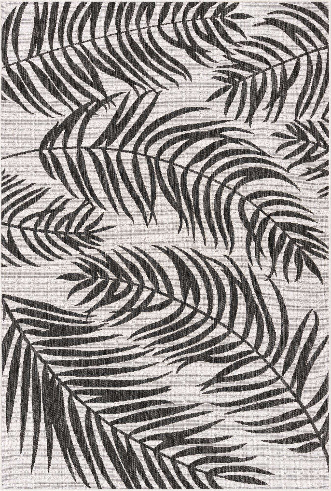 Custom Charcoal Ivory Fácil de limpiar Botanical Alfombra Comprar todos los estilos