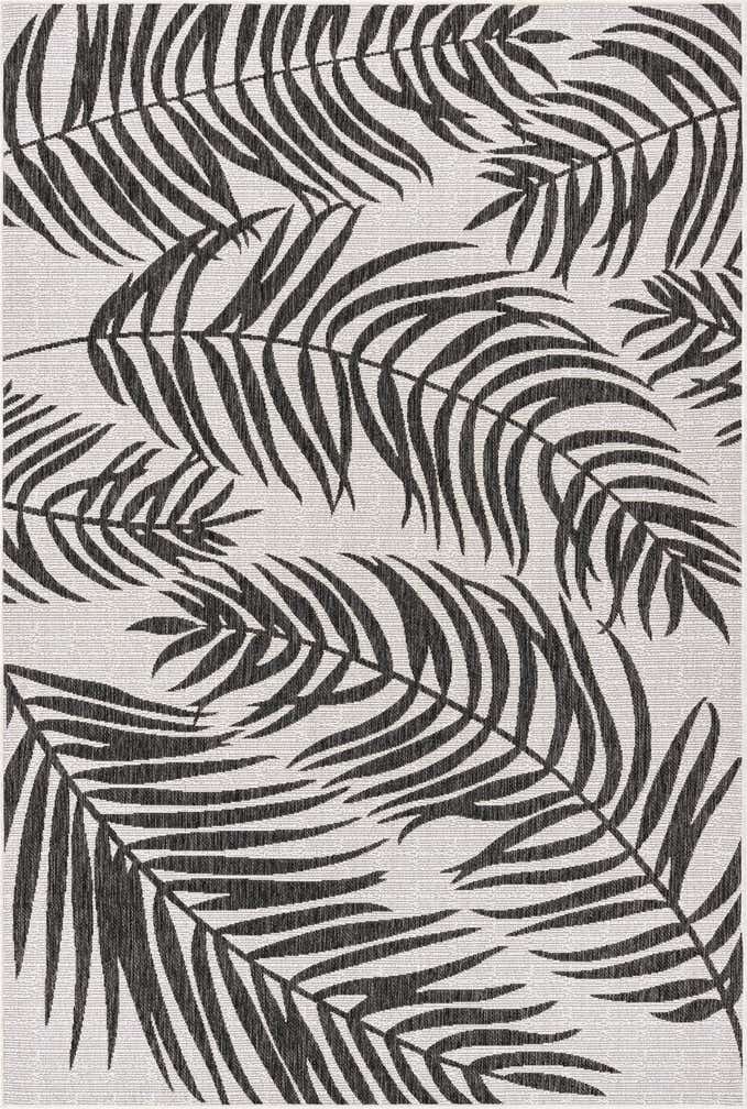 Custom Charcoal Ivory Fácil de limpiar Botanical Alfombra Comprar todos los estilos