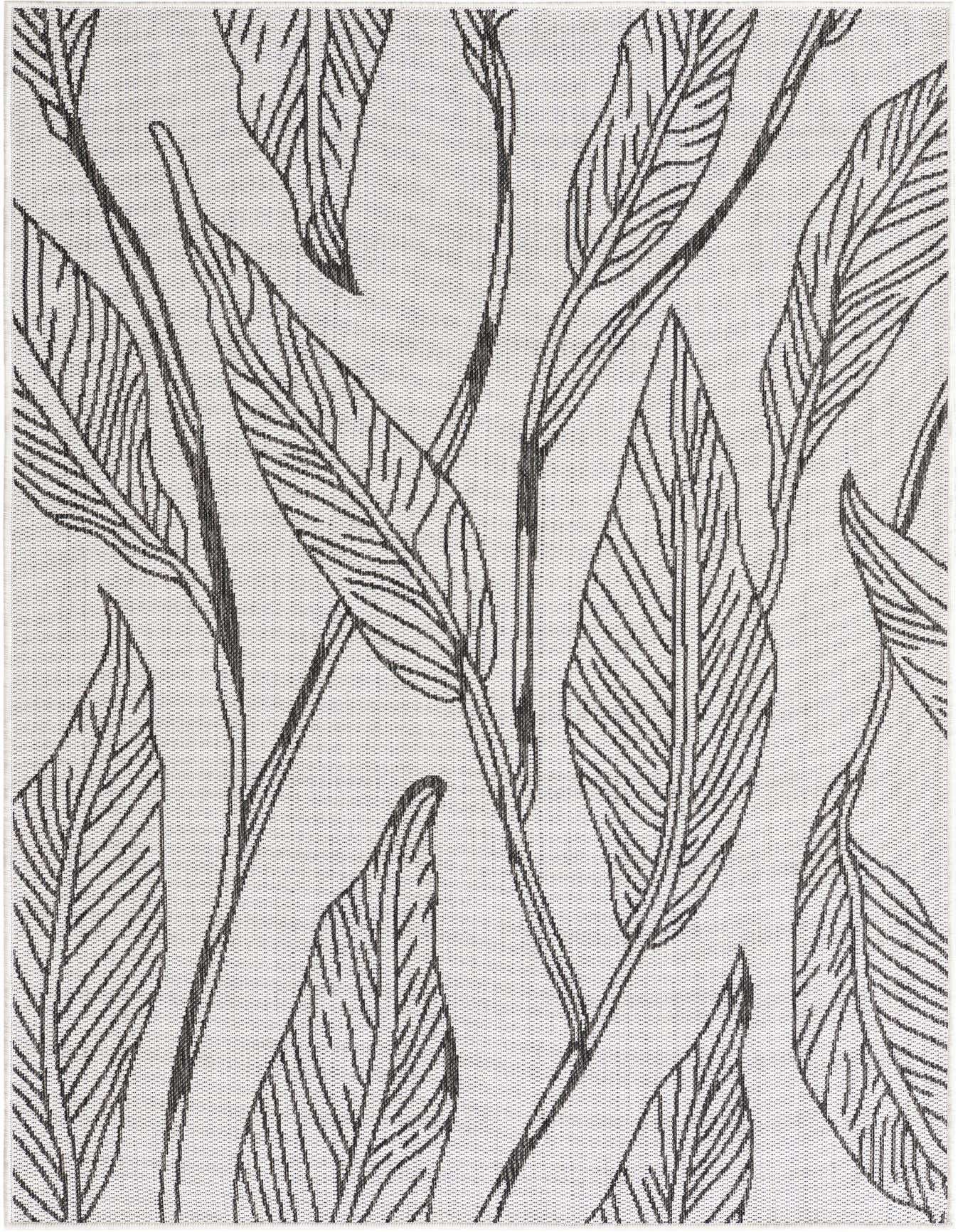 4' x 6' Easy-Clean Botanical Indoor / Outdoor Rug
