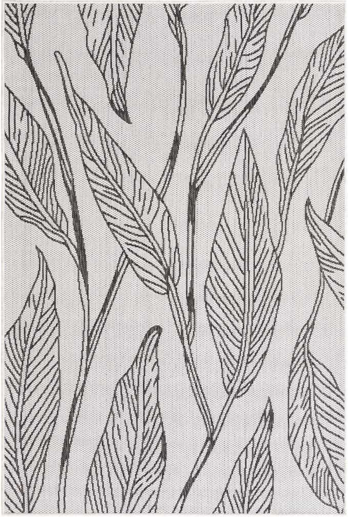 4' x 6' Easy-Clean Botanical Indoor / Outdoor Rug