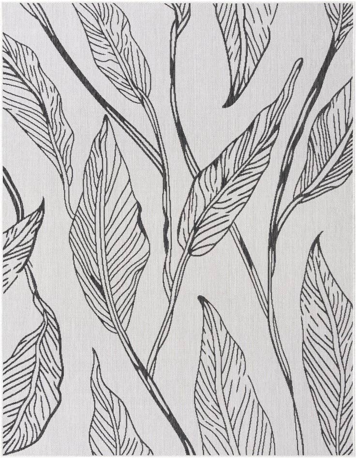 Detail image of 6' x 9' Easy-Clean Botanical Indoor / Outdoor Rug