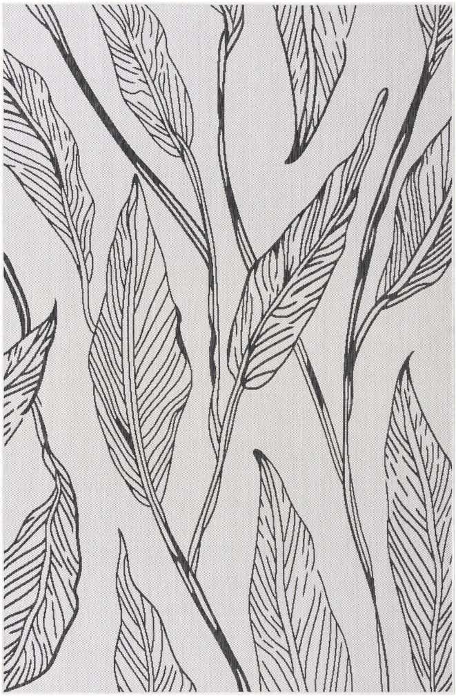 6' x 9' Easy-Clean Botanical Indoor / Outdoor Rug