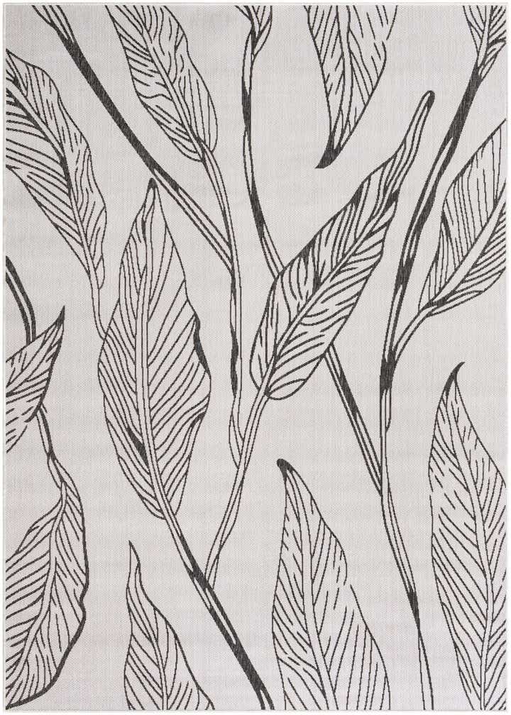 7' x 10' Easy-Clean Botanical Indoor / Outdoor Rug