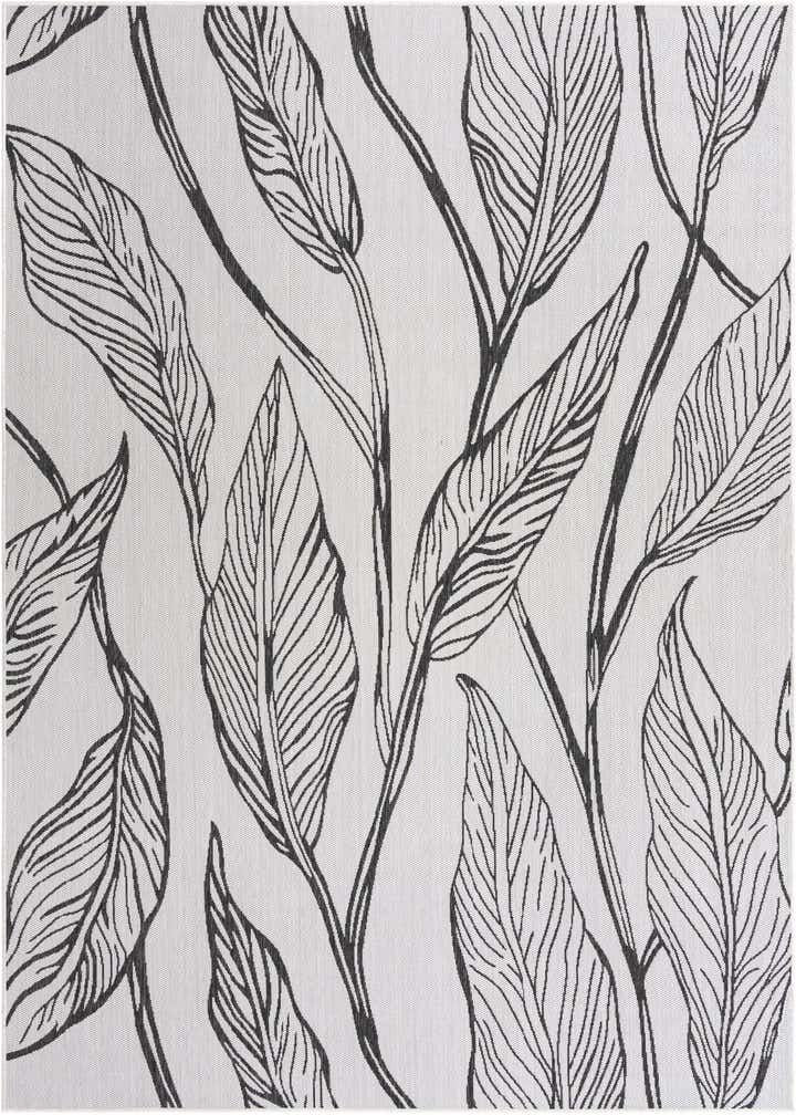 7' 10 x 11' Easy-Clean Botanical Indoor / Outdoor Rug