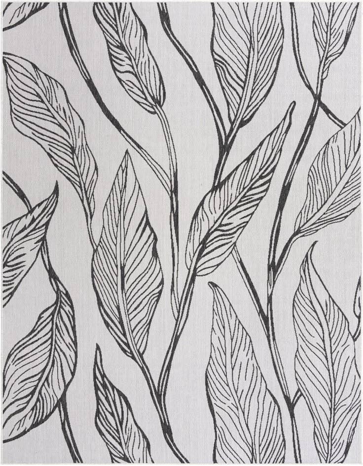 Detail image of 7' 10 x 11' Easy-Clean Botanical Indoor / Outdoor Rug