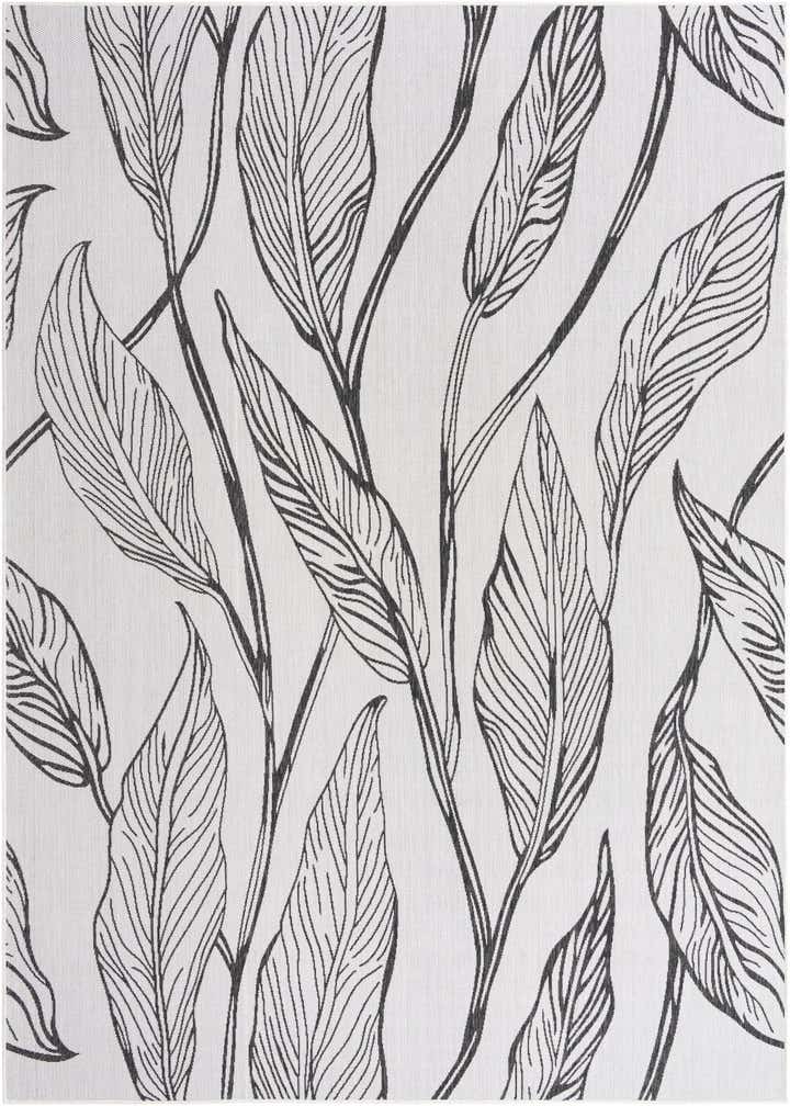 9' x 12' Easy-Clean Botanical Indoor / Outdoor Rug