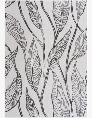 7' 10 x 11' Easy-Clean Botanical Indoor / Outdoor Rug