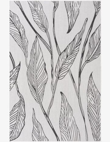 6' x 9' Easy-Clean Botanical Indoor / Outdoor Rug