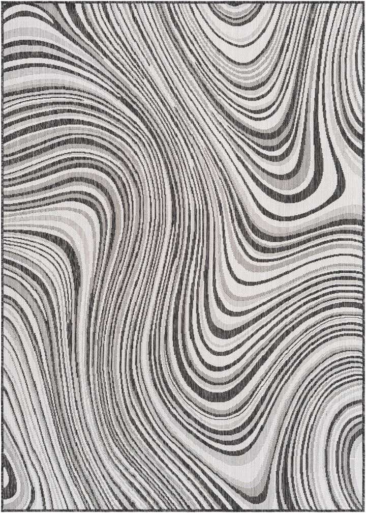 5' 3 x 8' Easy-Clean Modern Indoor / Outdoor Rug