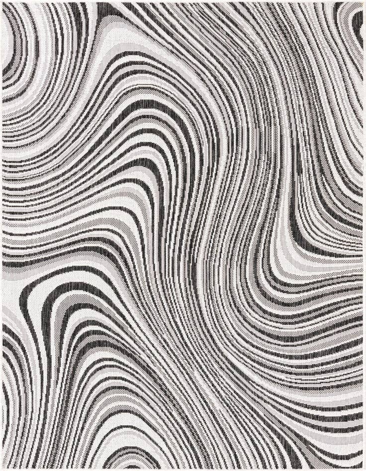 Detail image of 4' x 6' Easy-Clean Modern Indoor / Outdoor Rug