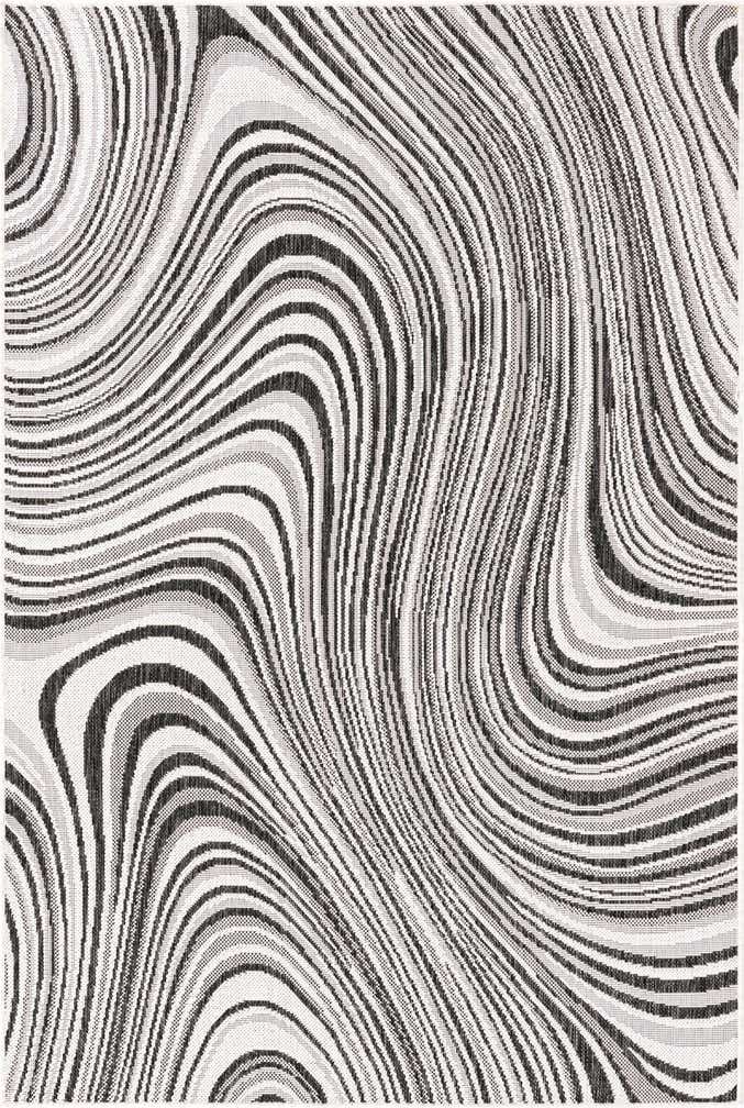 4' x 6' Easy-Clean Modern Indoor / Outdoor Rug