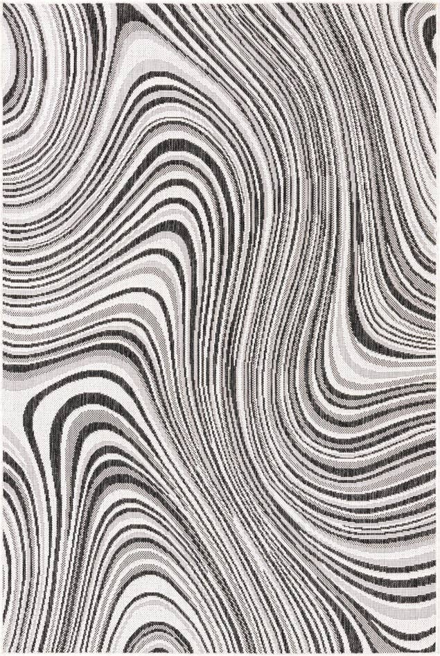 Detail image of 4' x 6' Easy-Clean Modern Indoor / Outdoor Rug