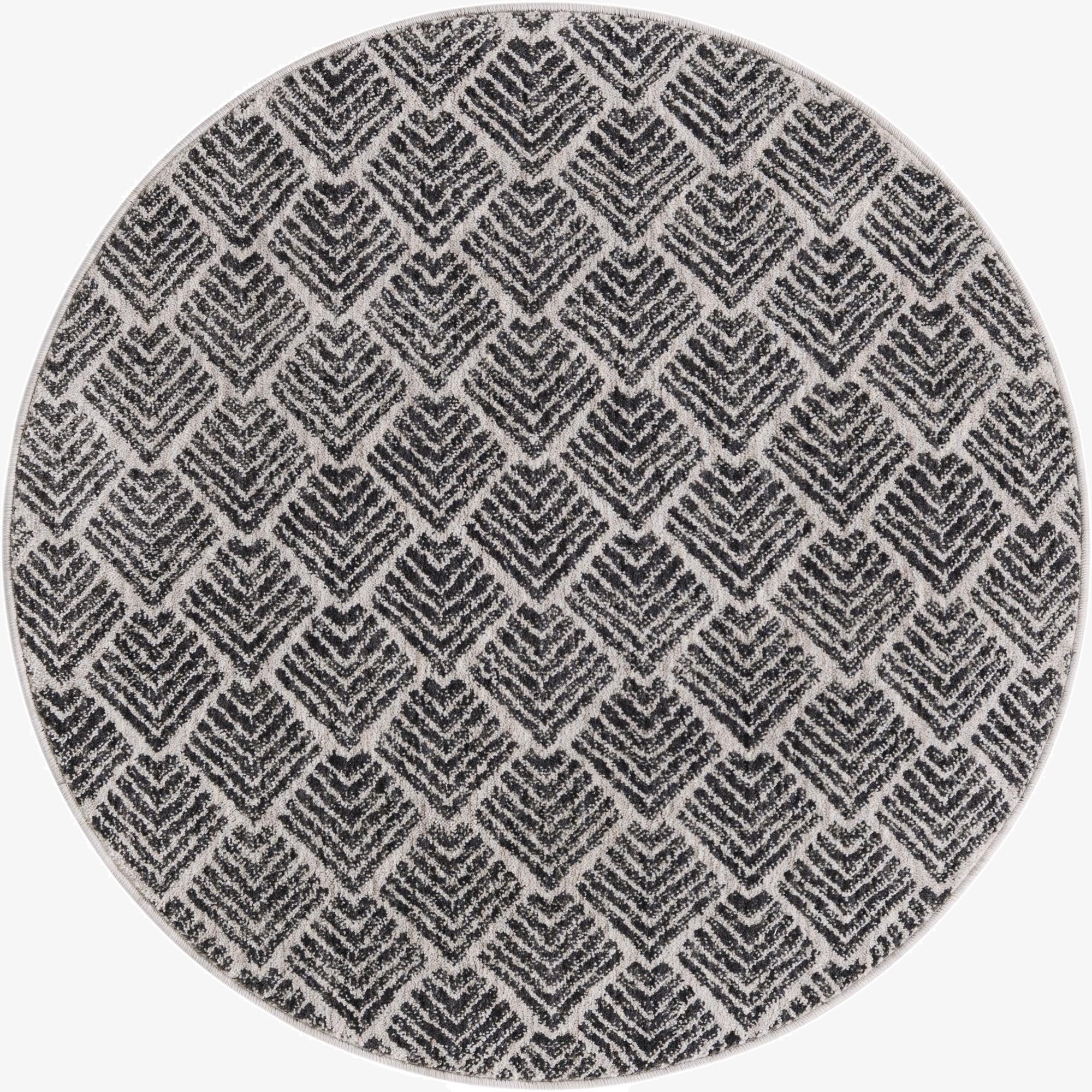 100cm x 100cm Eco Trellis Round Rug
