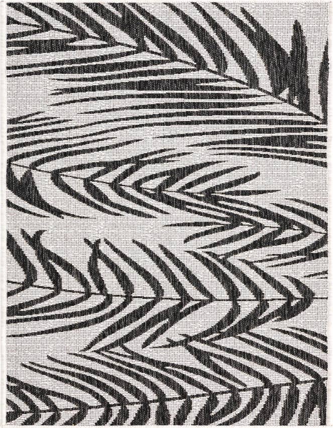 Detail image of 2' x 6' Easy-Clean Botanical Indoor / Outdoor Runner Rug