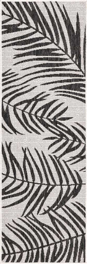 2' x 6' Easy-Clean Botanical Indoor / Outdoor Runner Rug