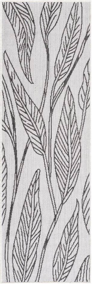 Detail image of 2' x 6' Easy-Clean Botanical Indoor / Outdoor Runner Rug
