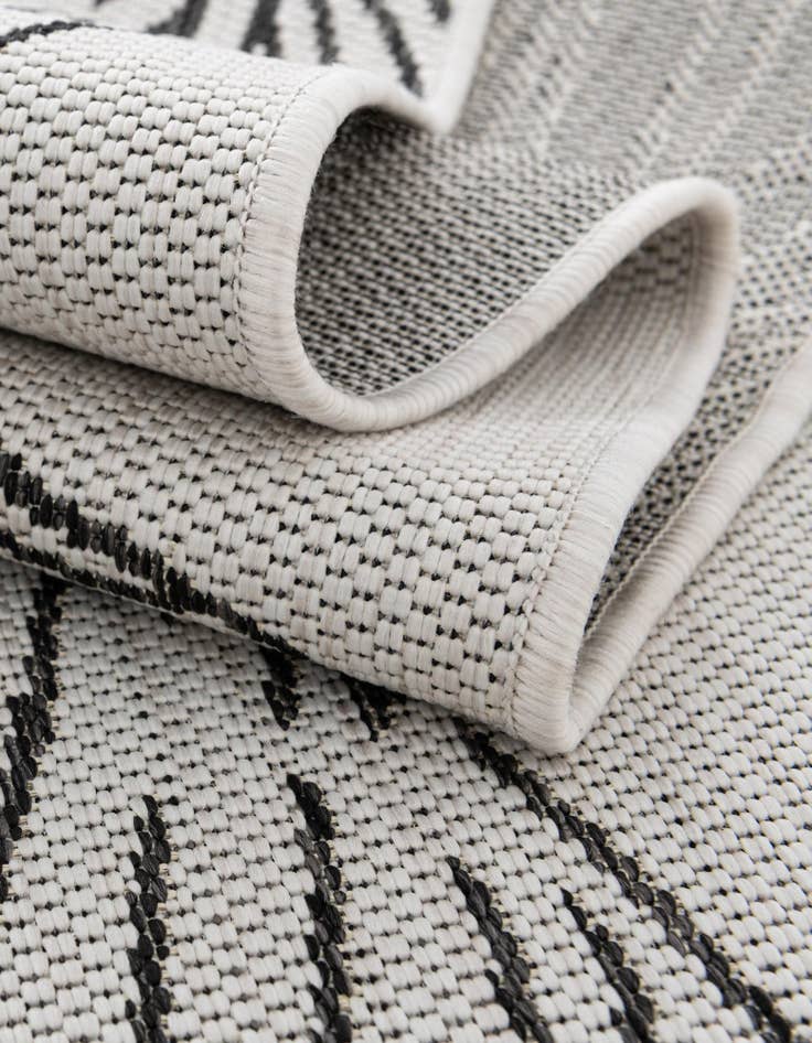 Detail image of 13' x 13' Easy-Clean Botanical Indoor / Outdoor Square Rug