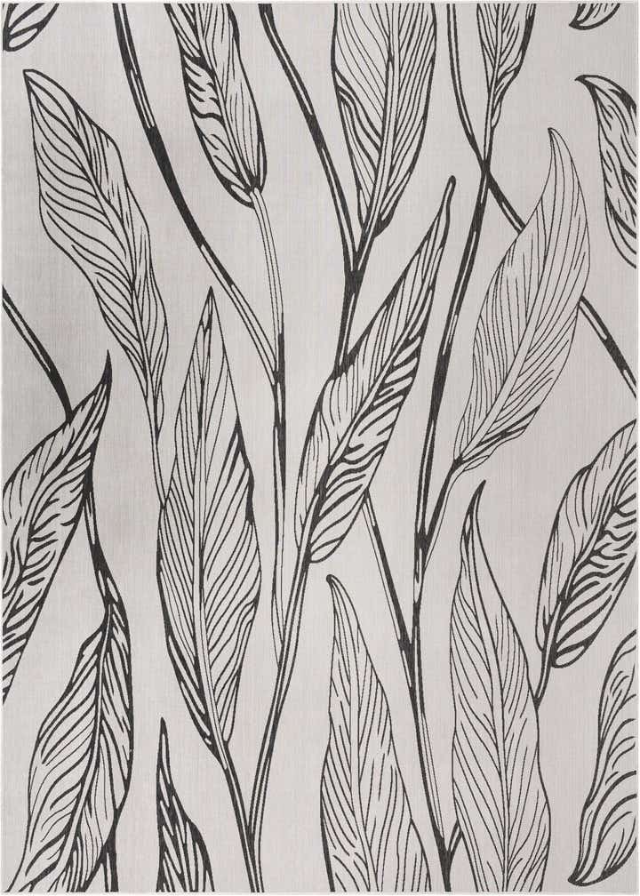10' 8 x 10' 8 Easy-Clean Botanical Indoor / Outdoor Square Rug