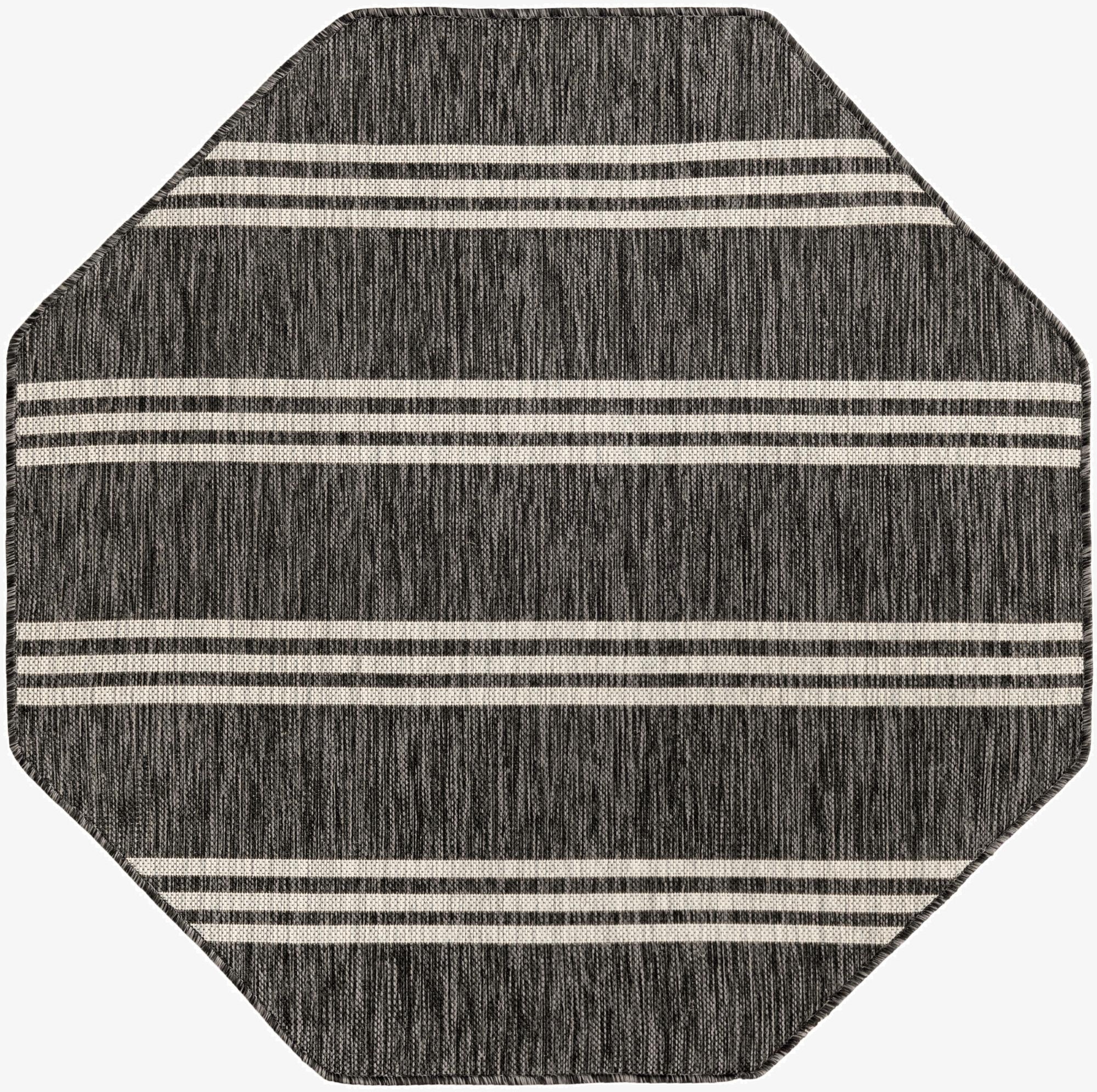 4' x 4'  Washable Jill Zarin Anguilla Indoor / Outdoor Octagon Rug