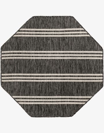 4' x 4' Easy-Clean Jill Zarin Anguilla Indoor / Outdoor Octagon Rug