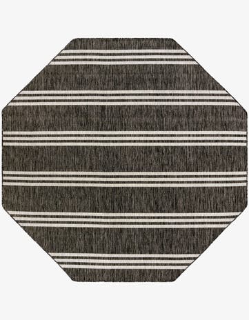 7' 10 x 7' 10 Easy-Clean Jill Zarin Anguilla Indoor / Outdoor Octagon Rug