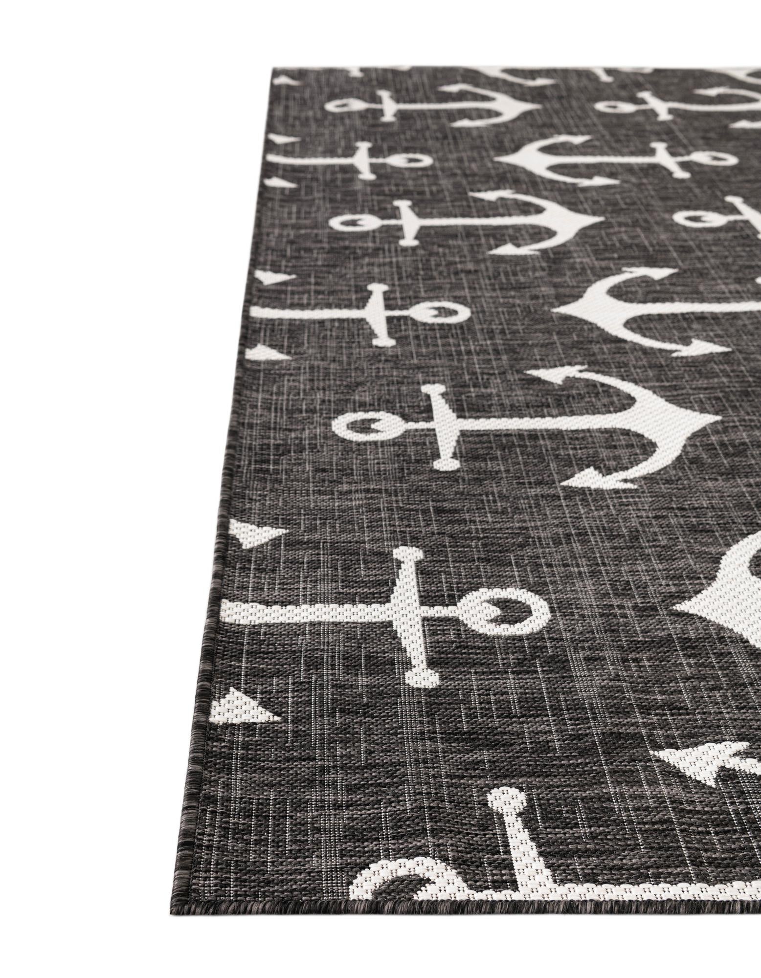 7' 10 x 7' 10 Easy-Clean Coastal Indoor / Outdoor Octagon Rug