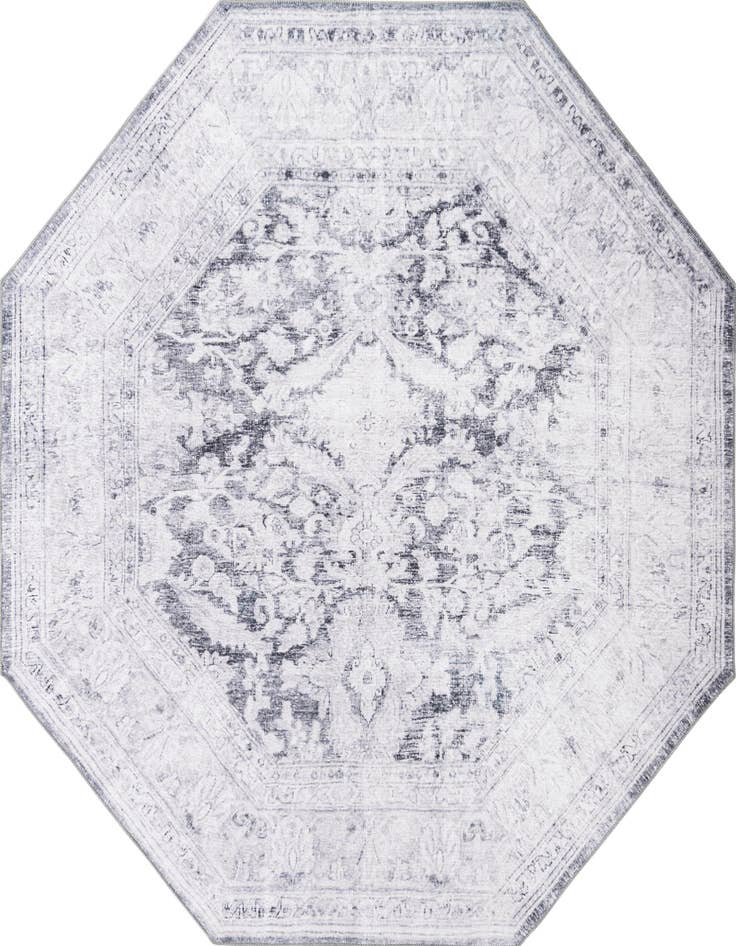 Detail image of 7' 6 x 7' 6 Washable Timeless Octagon Rug