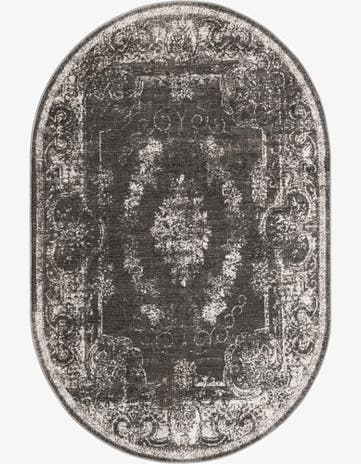 Charcoal Aarhus Oval Rug