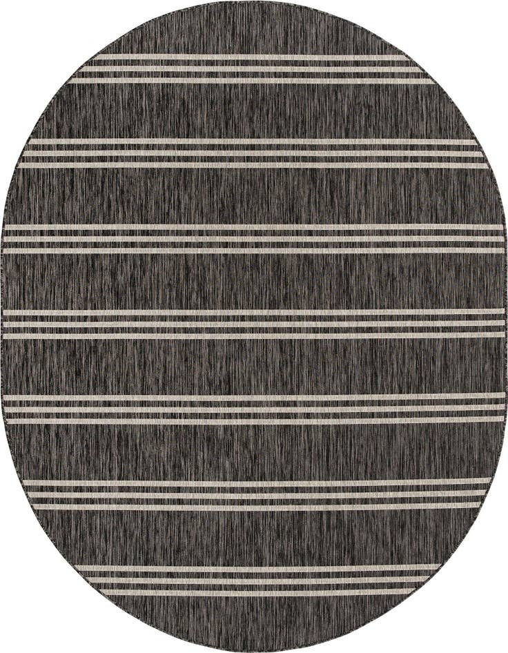 Detail image of 7' 10 x 10' Easy-Clean Jill Zarin Anguilla Indoor / Outdoor Oval Rug