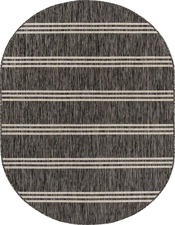 Detail image of 5' 3 x 8' Easy-Clean Jill Zarin Anguilla Indoor / Outdoor Oval Rug