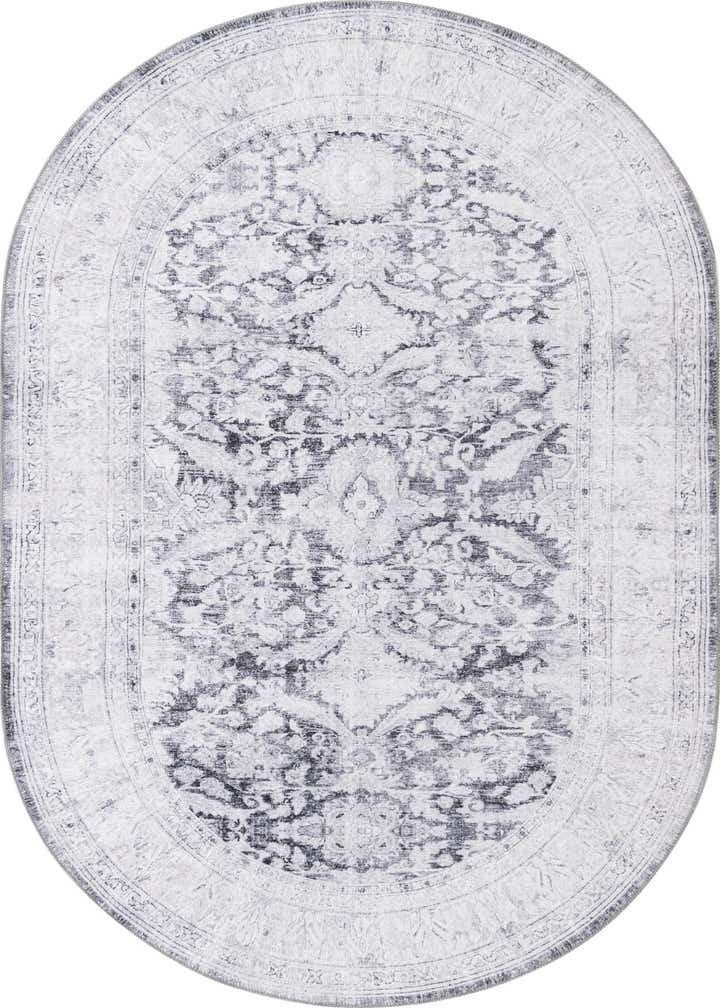 5' x 8' Washable Timeless Oval Rug