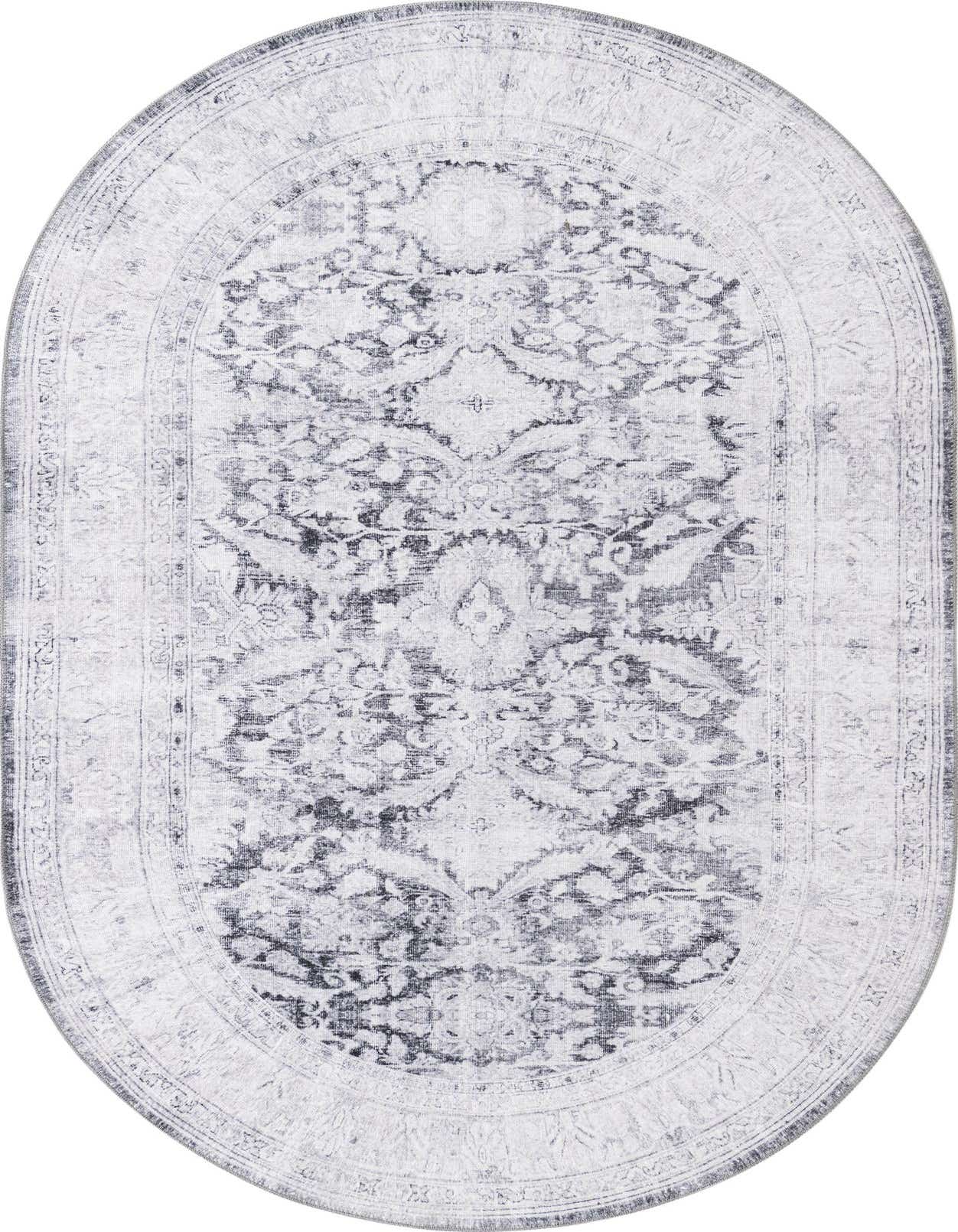 5' x 8' Washable Timeless Oval Rug