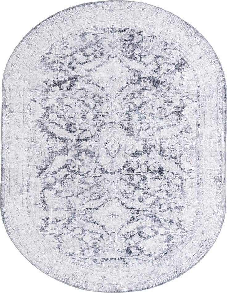 Detail image of 7' 6 x 10' 6 Washable Timeless Oval Rug